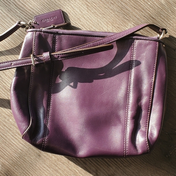 Gently Used • Coach Crossbody Purse • Roughly 9 x 7.5 inches • care instructions - Picture 3 of 5